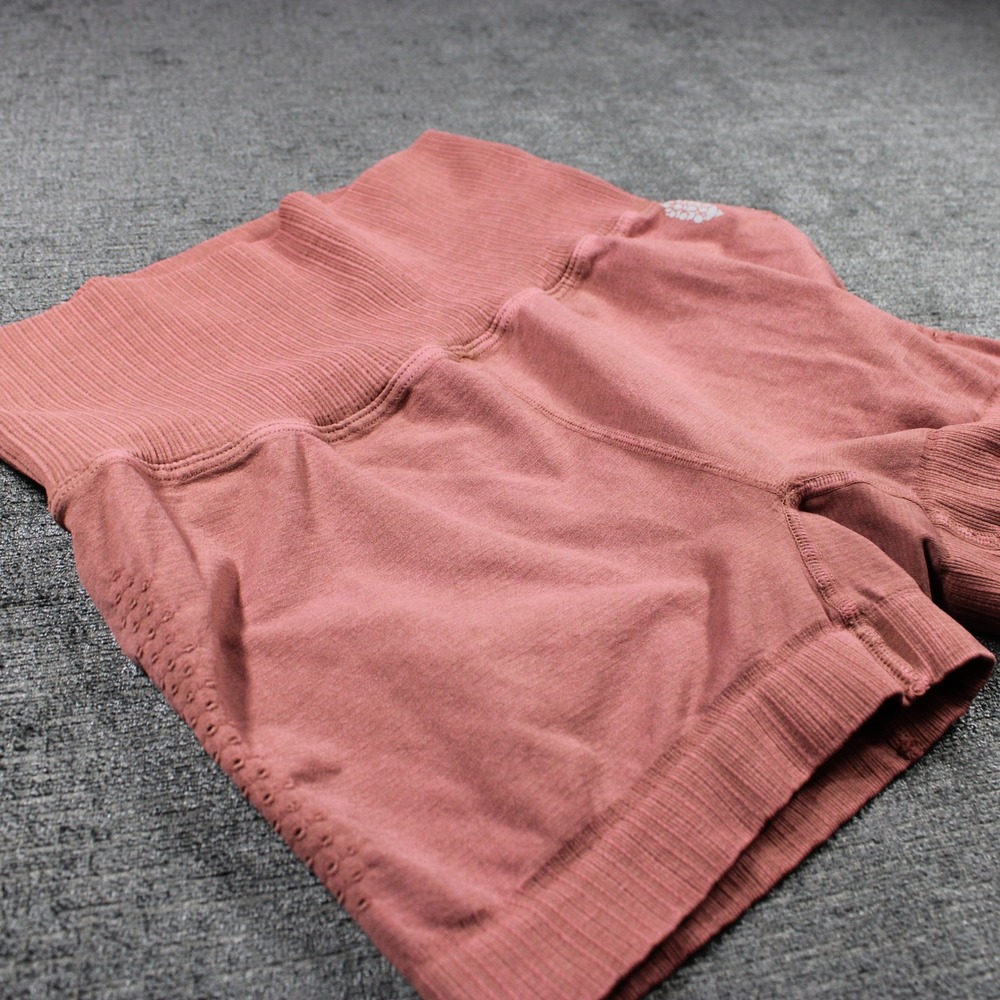 Free People Movement Way Home Shorts Mauve Pink High Rise Seamless S/M